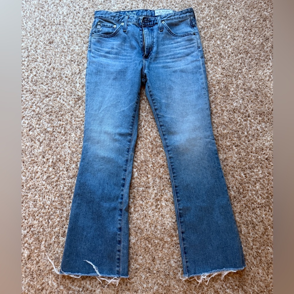 AG Adriano Goldschmied The Jodi Crop Blue Wash Size 27